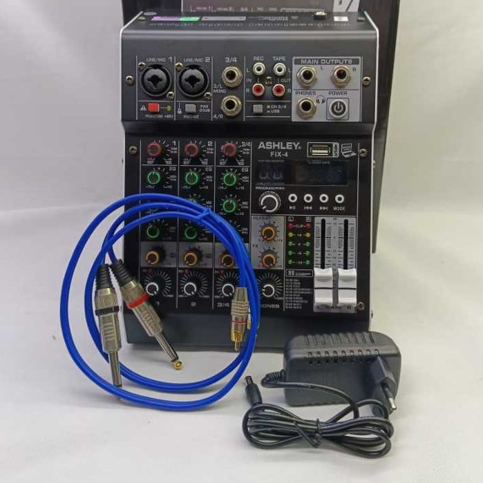 mixer ashley FIX4 mixer audio ASHLEY 4CHANNEL original
