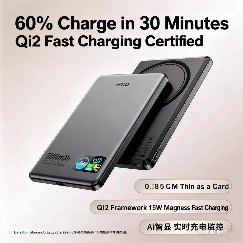 New Original Smart Screen splay Wireless Charger Powerbank for Magsafe External Auxiliary Battery fo