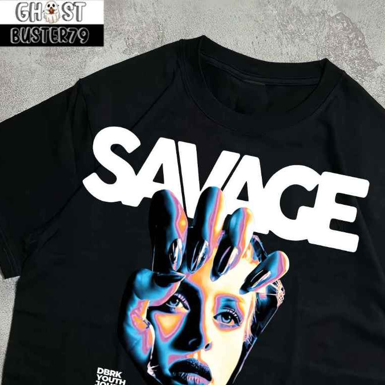 OVERSIZED T-SHIRT - HANDFACE - BLACK - DBRK RVNG " SAVAGE " | kaos kasual,kaos vintages,kaos skena,k