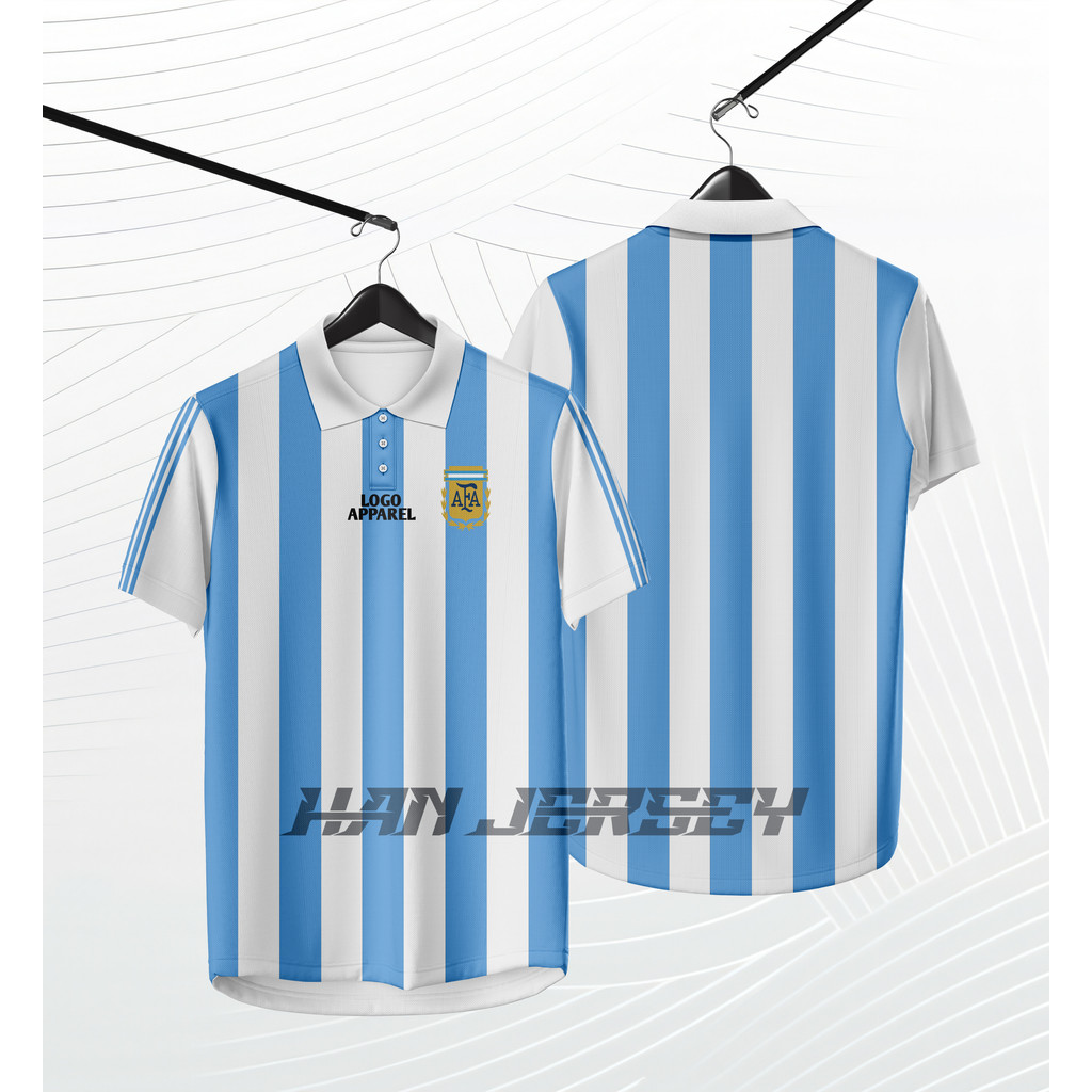 Jersey Full Printing Argentina 1994 Gratis Nama dan Nomor Punggung