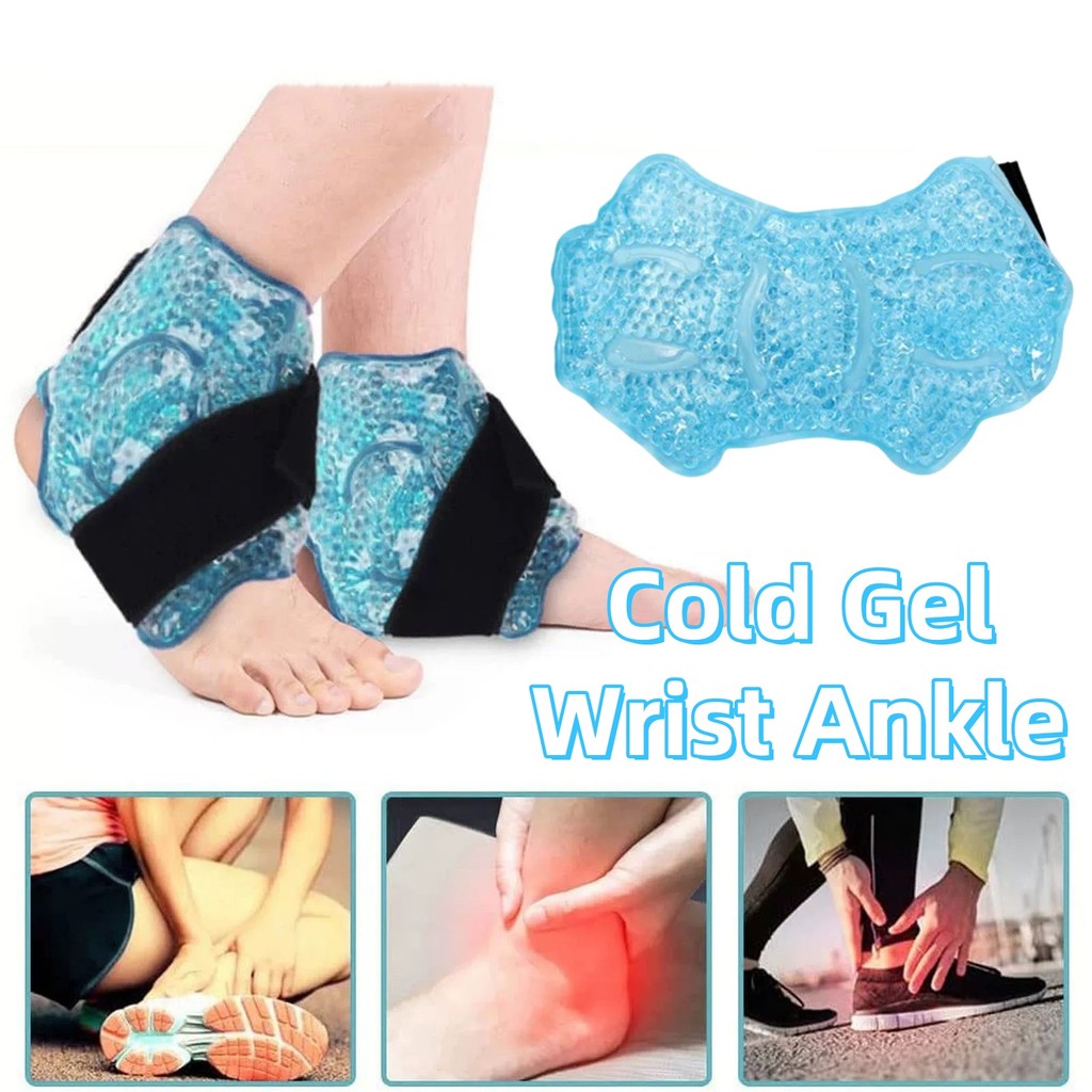 Hot & Cold Wrap pergelangan Gel Beads Adjustable Kompres Lutut Dingin Kompres Es Lutut Adjustable Ko