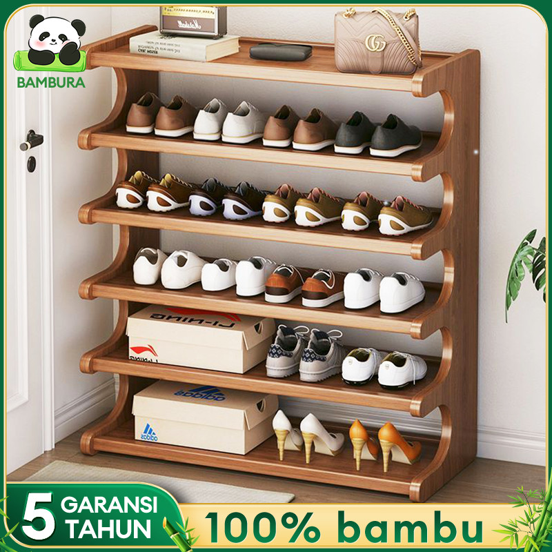 warung_santai - Rak Sepatu Rak Sepatu Susun Tertutup Aesthetic Minimalis Rak Sepatu Rak Sepatu Susun