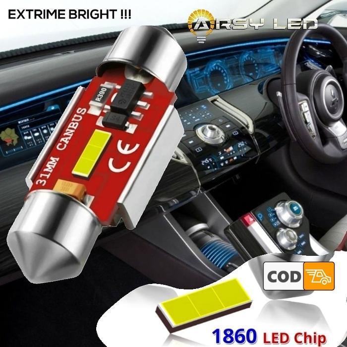 Lampu Led Plafon Mobil Kabin 31 mm Heatsink Avanza Xenia Calya Agya - Putih