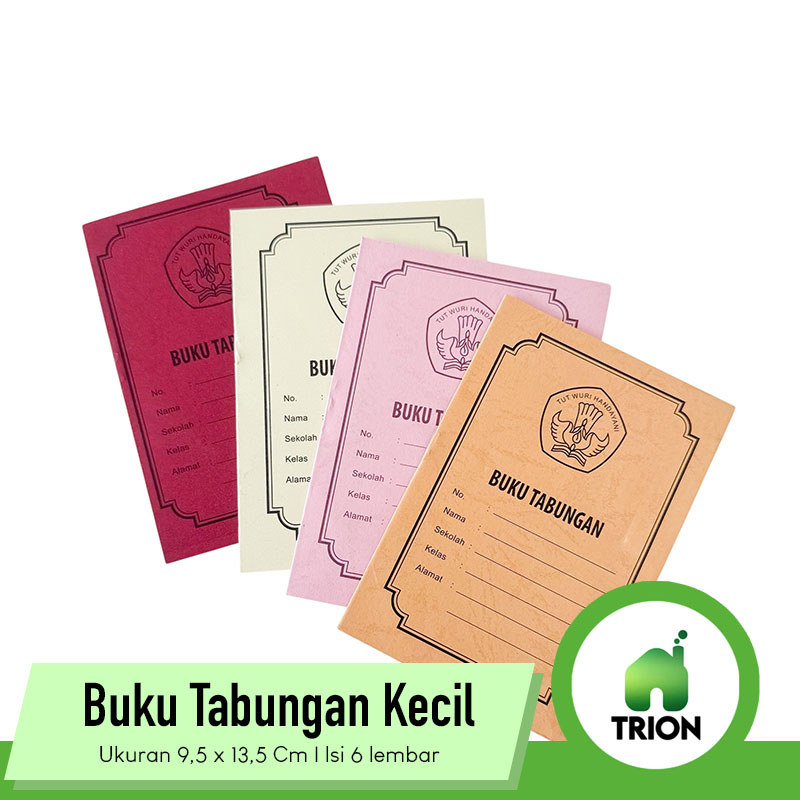Buktu Tabungan Kecil Anak Sekolah Isi 6 Lembar / Buku Keuangan / Buku Kas