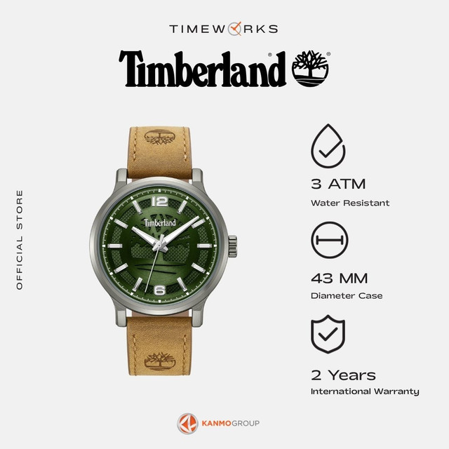 Timberland Driscoll 3 Hands Saddleback Leather Strap - Jam Tangan Pria - TDWGA0094701