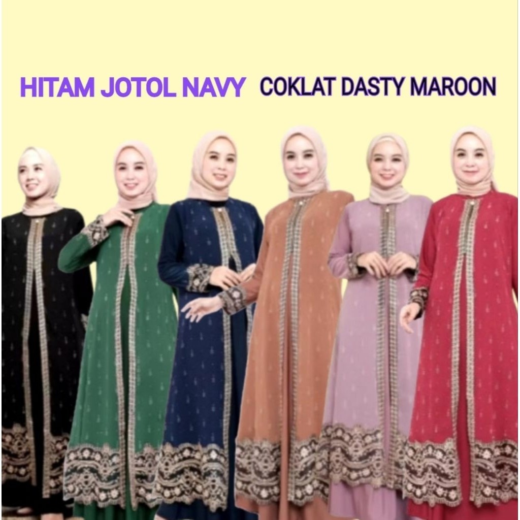 Abaya Turkey Warna Terbaru Abaya Turki Busui Mewah Warna MERAH NAVY COKLAT HIJAU TOSCA ARMY HITAM PR
