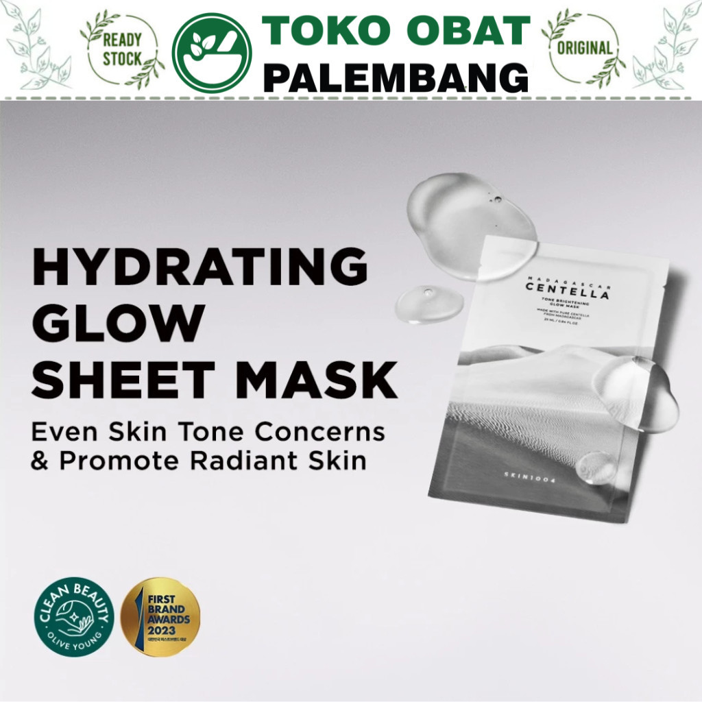 SKIN1004 Madagascar Centella Tone Brightening Mask 25ml 1PCS SKIN 1004 HYDRATING GLOW SHEET MASK