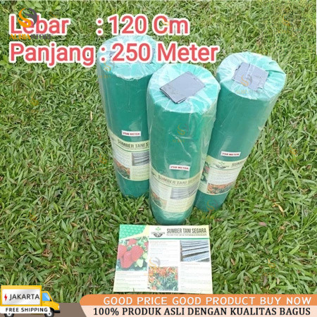 PLASTIK MULSA ( 1 ROLL ) panjang 250 meter * Lebar 120cm (1,2meter)