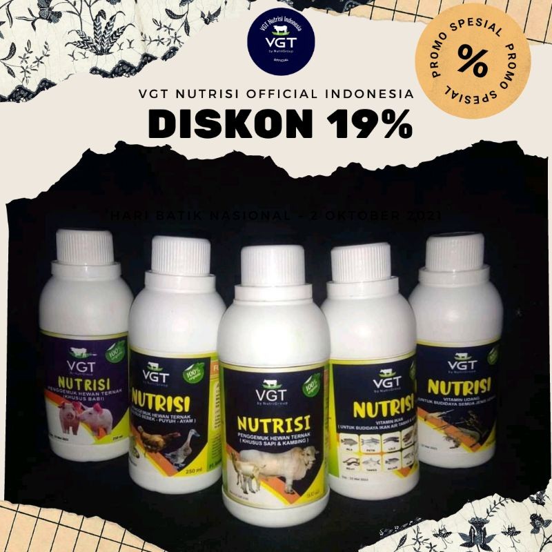 VGT ORIGINAL vitamin ternak campuran mineral sapi premix VGT nutrisi Penggemuk Hewan Ternak Sapi Bab