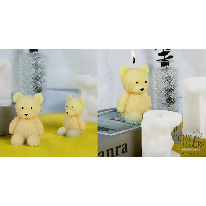 Cetakan Silikon Beruang Durian Bear Candle Silicone Mold