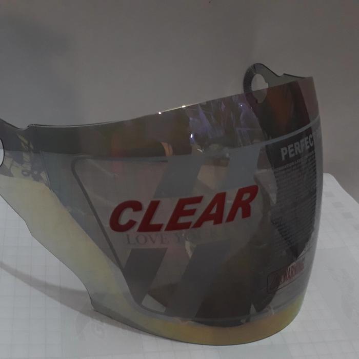 REVZONE kaca helm yamaha nmax aerox double visor - rainbow light