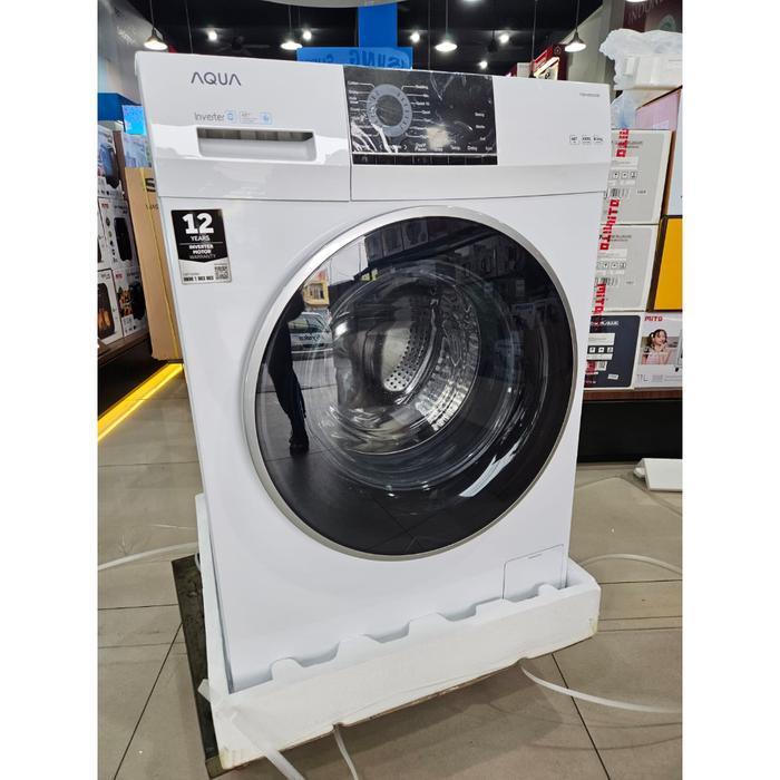 AQUA JAPAN MESIN CUCI FRONT LOADING 8,5 KG FQW 850829QD - armada toko