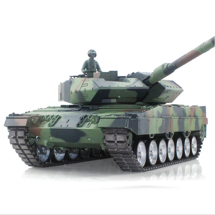 2.4Ghz 1/16 Scale Remote Control German Leopard 2A6 tank RC tank AirSoft RC Battle Tank Smoke & Soun