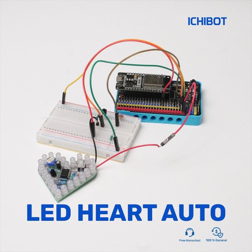 DIY Kit Elektronika Heart  Automatic flashing