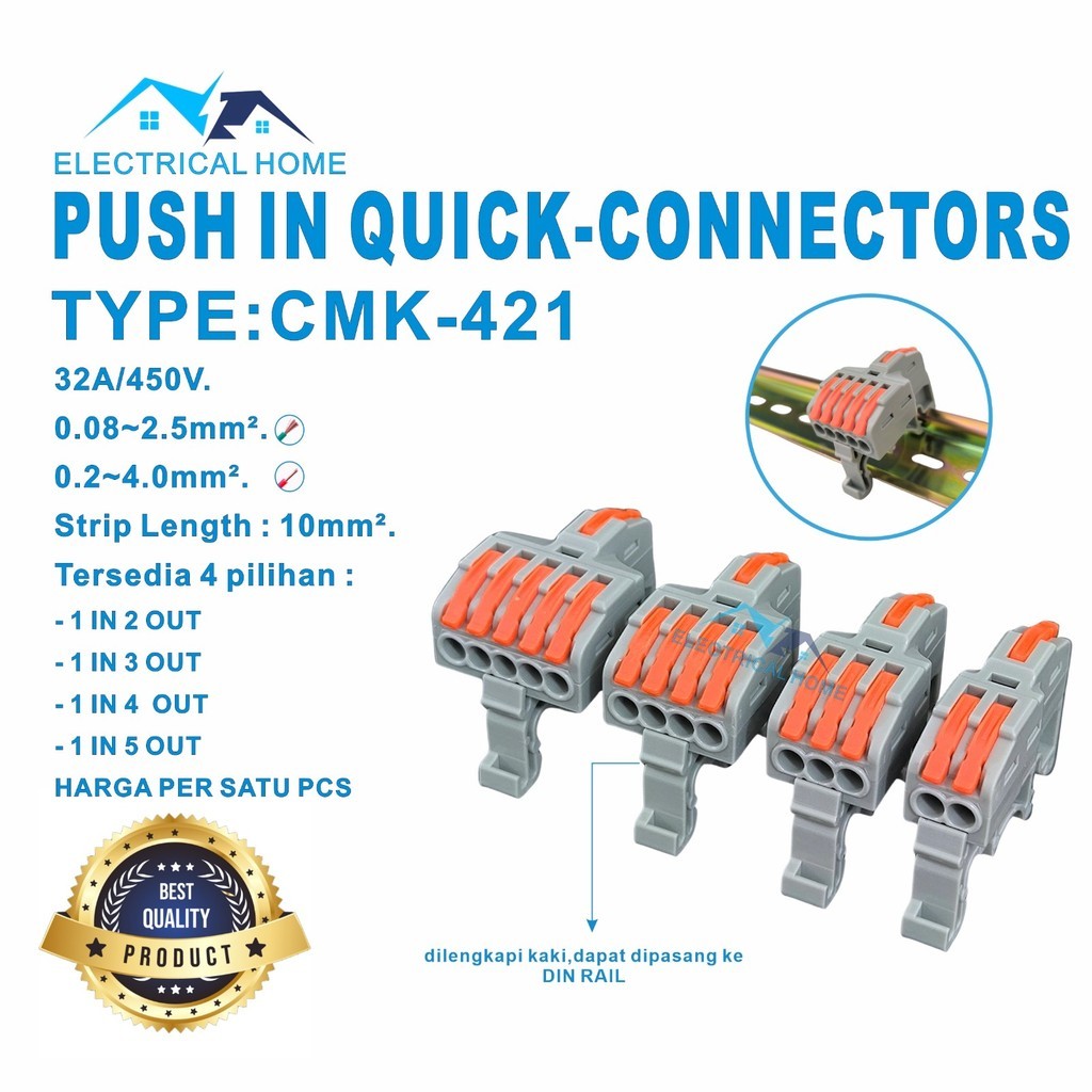Connector Q Compact Lever Cage  Terminal Block   / KONEKTOR KABEL DIN RAIL. BEST QUALITY