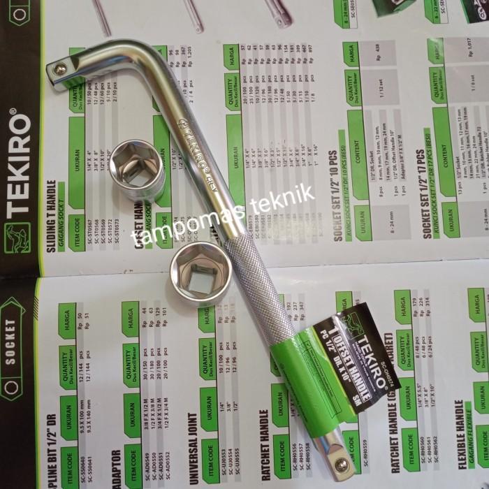 Kunci CVT Tekiro Sok Set 19mm 22 mm + Gagang Shock Tekiro