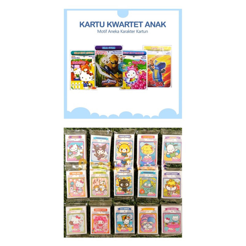 DG KWARTET SANRIO - LABUBU - CEWEK - COWOK isi 32PC - MILENIUM - TUNG TUNG SAHUR ANOMALI / KARTU KER