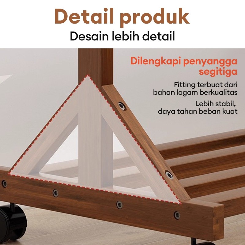 Stand Hanger Gantungan Baju kayu Gantungan Berdiri Stand Hanger Serbaguna Stand Hanger Triangle