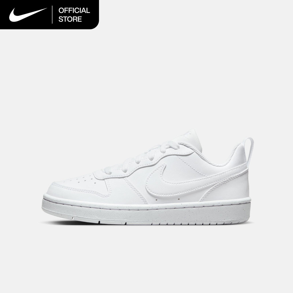 Nike Older Kids' Court Borough Low Recraft Shoes - White [DV5456-106]