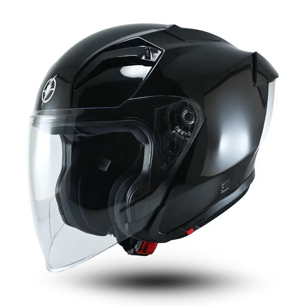 HELM JITSU HYBRID HALF FACE CARBON TERBARU ORIGINAL 100%