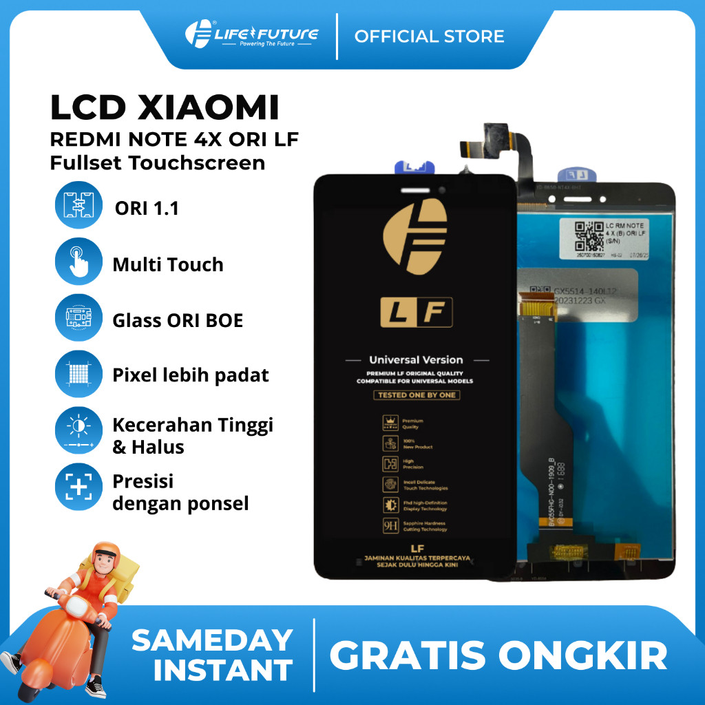 [LCD LIFE FUTURE] - (GARANSI LEM) LCD XIAOMI REDMI NOTE 4X ORI [LCD LIFE FUTURE] Fullset Touchscreen