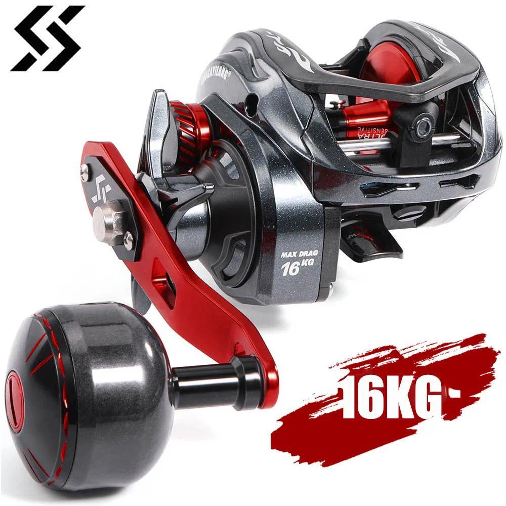 Sougayilang CDS 400 Baitcasting Reel 6.5:1 Gear Ratio 9+1 BB Carbon Fiber Body Max Drag 16KG Single 