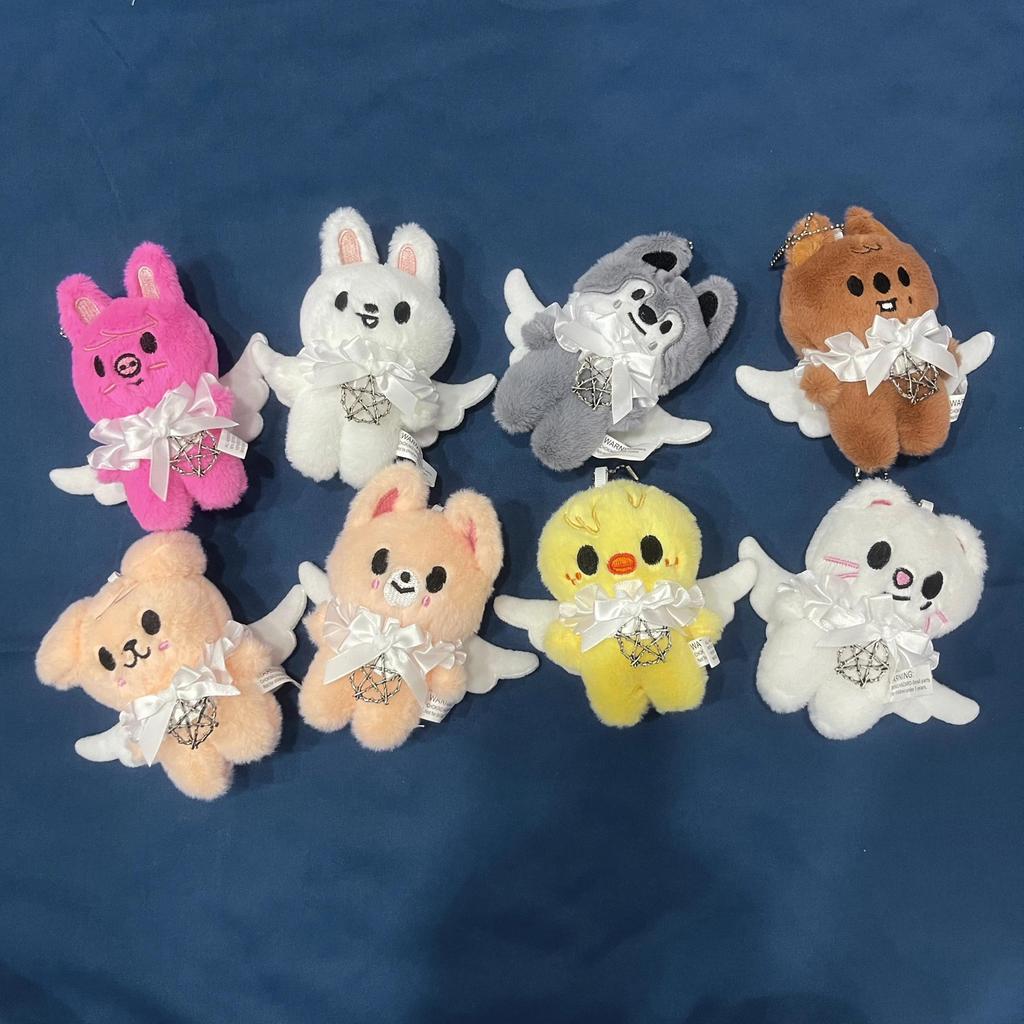 New Stray Kids Mini Animal Plush Toy Angel White Wings Cloak SKZOO Cute Plush Pent Thanksgiving Gift