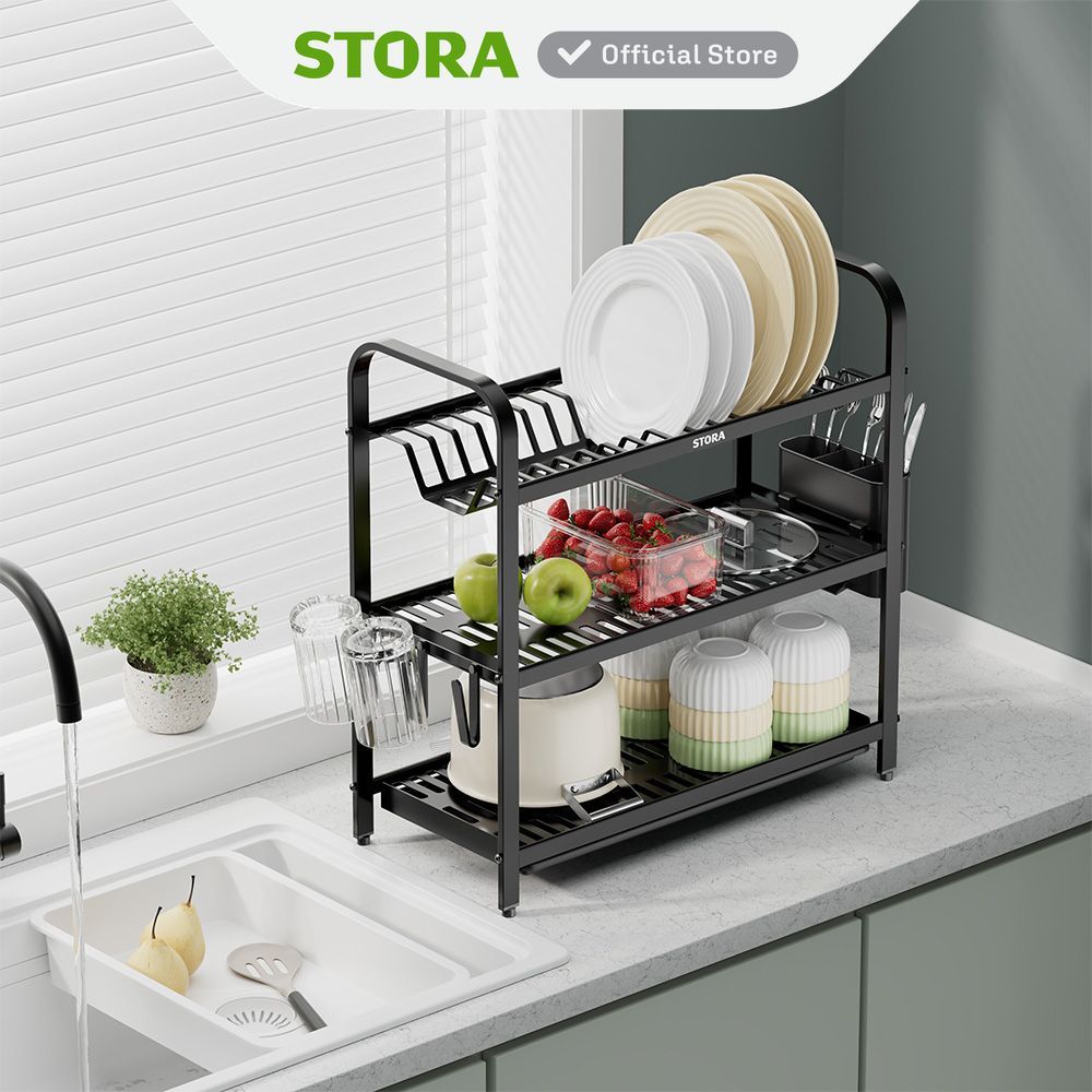 Stora Gavon Rak Piring Rak Dapur Tempat Piring Tempat Penyimpanan Piring Dish Rack Rak Penyimpanan D