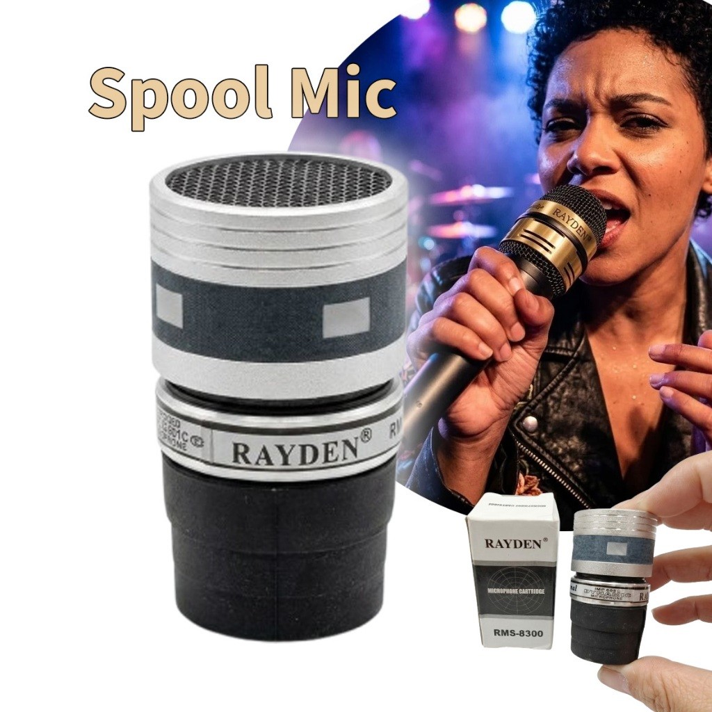 Spool mic Rayden RMS8300 Dynamic Microphone Coil mic