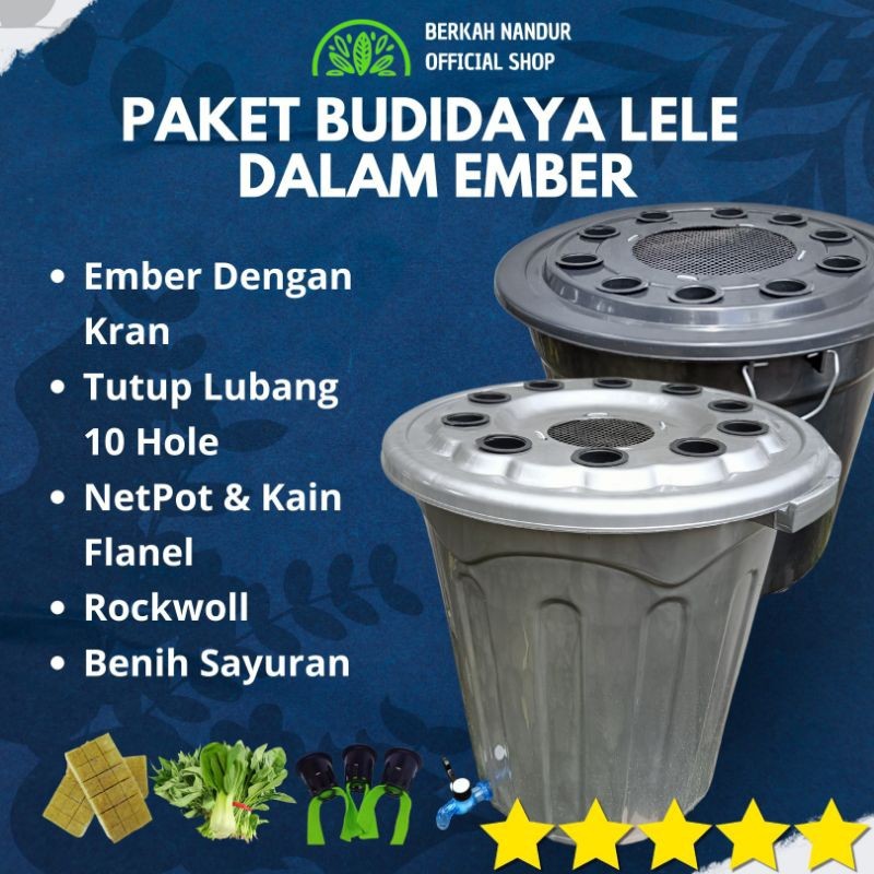 Paket Ember Budidaya Lele dalam Ember 80 Liter