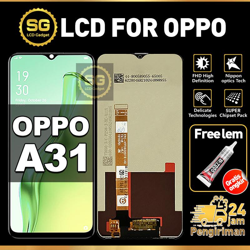 SG LCD OPPO A31 Fullset HP Touchscreen OPPO A31 Free Lem Glass Touch Screen Digitizer COD