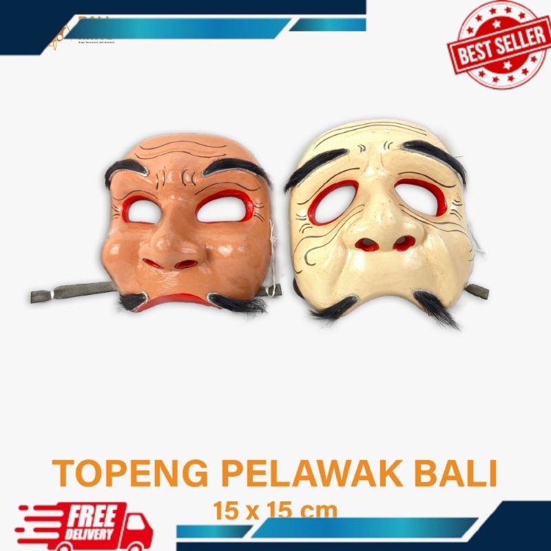 Topeng Bondres Halus - Topeng pelawak Bali - Topeng Lucu Bali - Topeng Bondres -Topeng Unik - Topeng