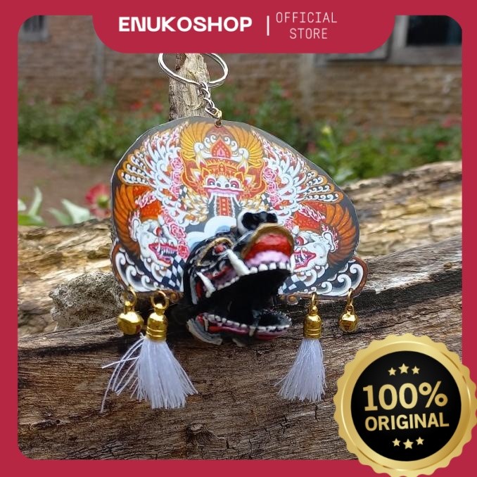 favorit] Miniatur barongan gantungan kunci telon putih GK