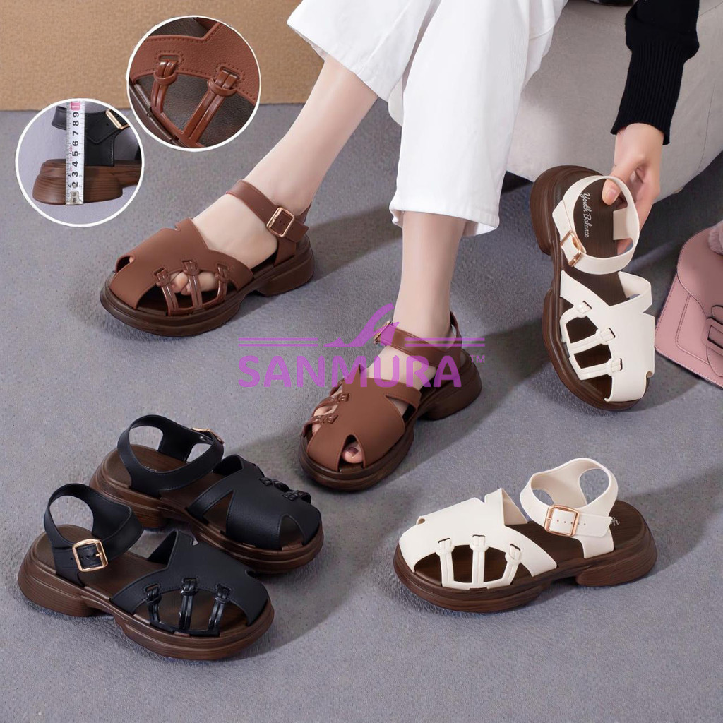 Sandal Tali Gladiator Rider Platform Jelly Sendal Wanita RDRGLDSP