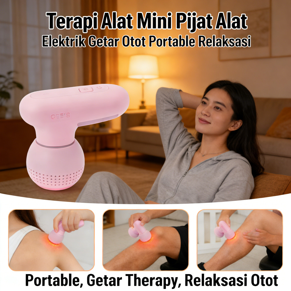 Pijat Alat Elektrik Mini Otot Getar Terapi Alat Portable / Pijat Elektrik Relaksasi Alat / Alat Pija