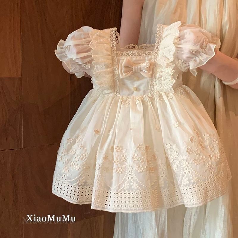 [Kota Dongeng] Gaun Lolita Anak Perempuan Gaun Putri Gaya Perancis Ulang Tahun Bayi Gaun Satu Tahun