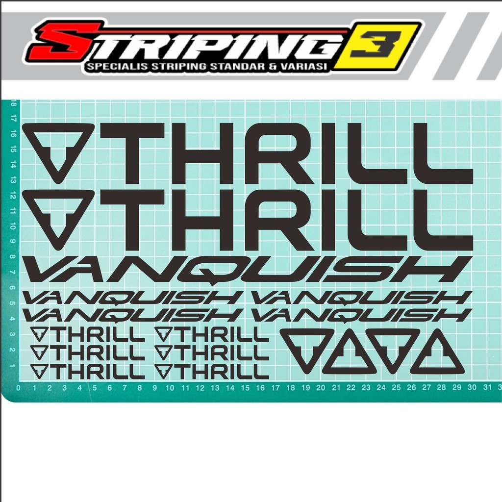 cutting sticker stiker sepeda thrill