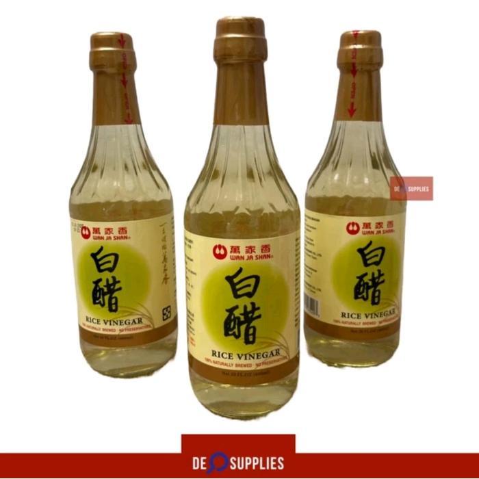 Wan Ja Shan Rice Vinegar 600ml - Cuka Makan / Beras Wanjashan Premium