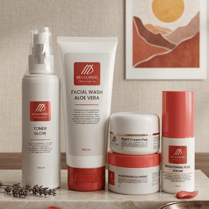 Paket Glowing Flek MD GLOWING BPOM