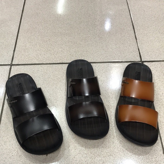 Sandal Pria Weidenmann RB 02 Original Casual cowok kulit nyaman kuat ban dua Ori Distro