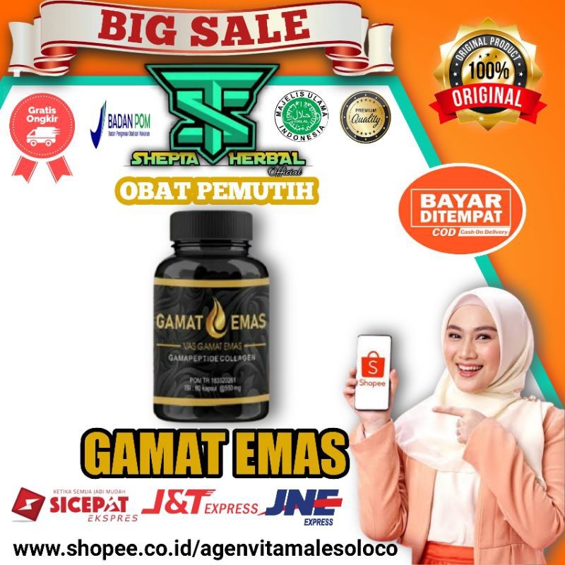 GAMAT EMAS PEMUTIH GAMAT EMAS VAS COLLAGEN ORIGINAL Berkualitad