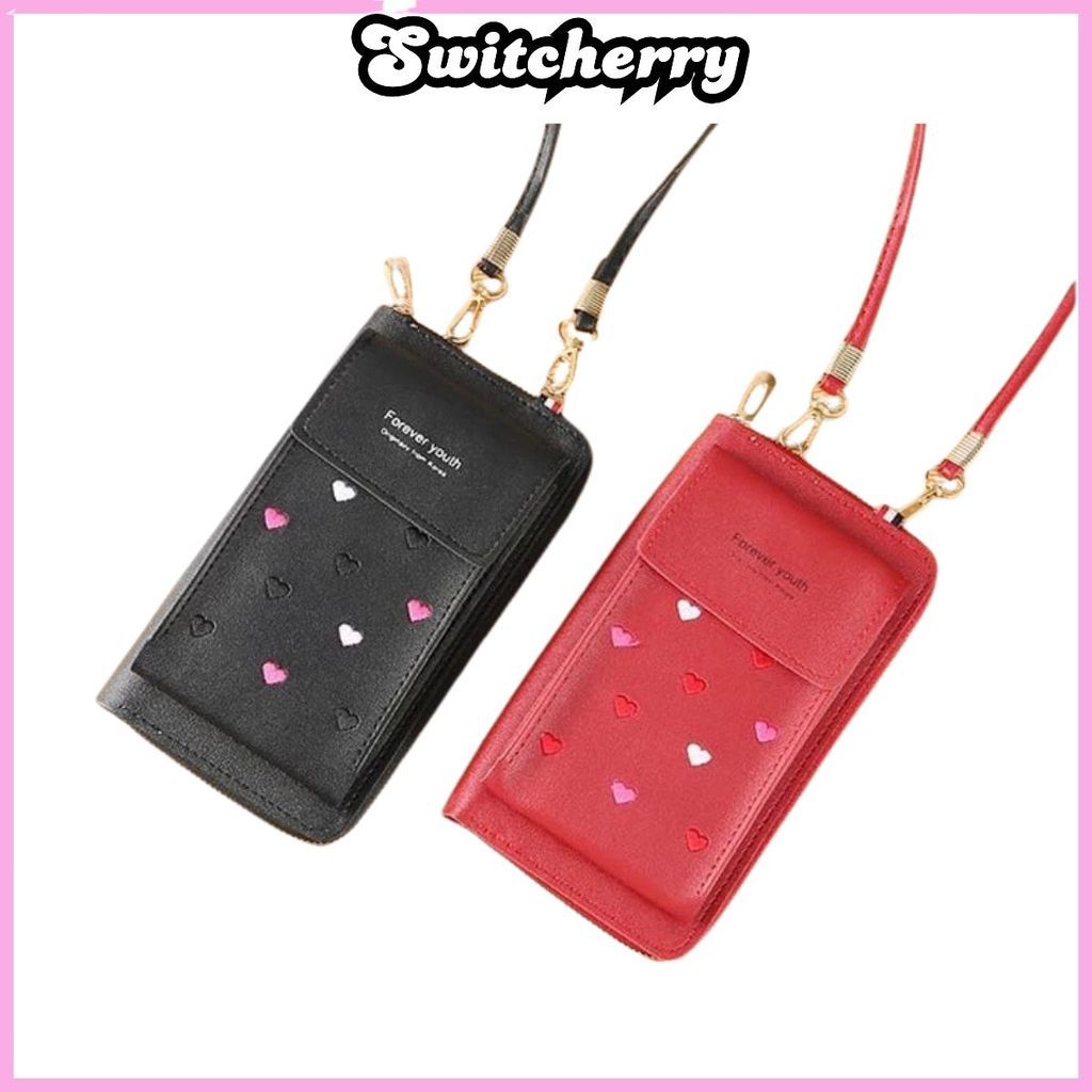 SW Dompet Panjang Wanita Free Tali Q58 Dompet Wanita Motif Love Real Pict