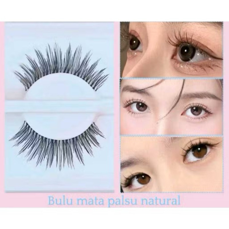 YA Bulu Mata Palsu Bulu Mata Natural Lem Bulu Mata