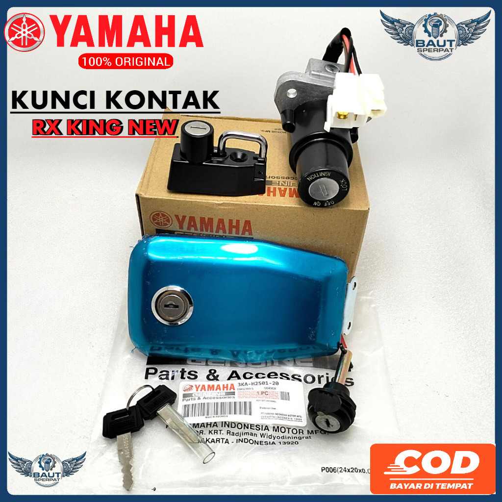 PROMO KUNCI KONTAK SET MOTOR YAMAHA RX KING NEW KUALITAS ORISINIL YGP ASLI KONCI 3KA GEMBOK KEY SET
