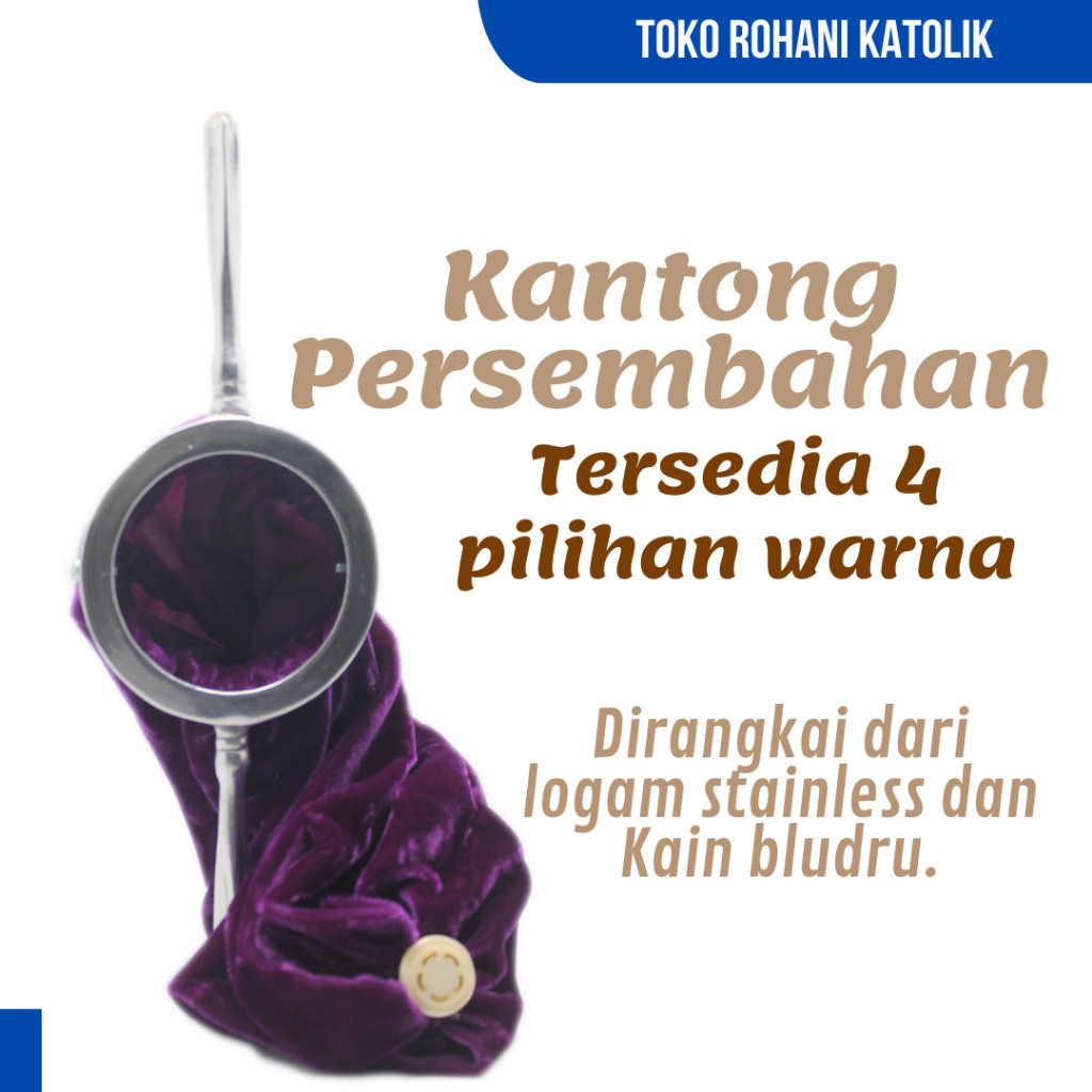KANTONG PERSEMBAHAN KOLEKTE GEREJA (BESI) / KANTONG PUNDI PERSEMBAHAN / TEMPAT PERSEMBAHAN GERJA Sal