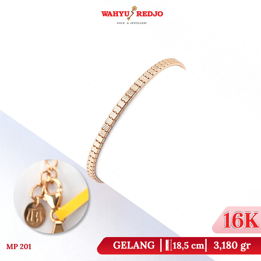 Gelang Ram Garis Emas Kadar 16K Wahyu Redjo PMR