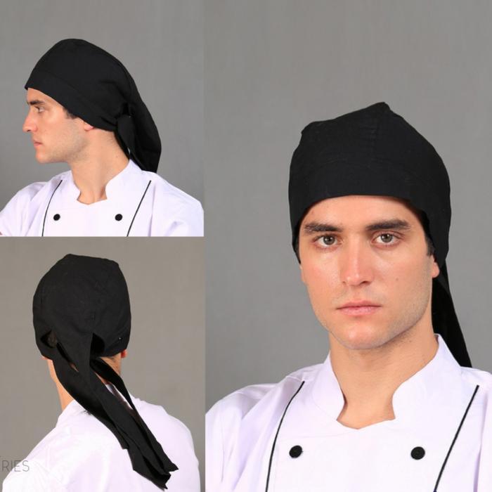 ARR SANJAYA Topi Jepang Hitam, Topi Koki Chef Pria Wanita Seragam