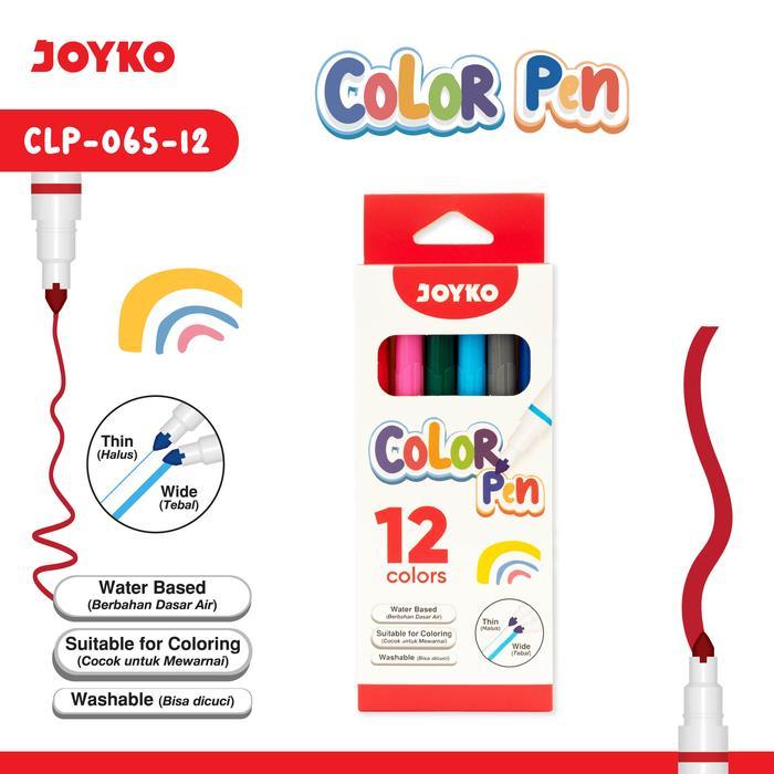 JOYKO Color Pen Pulpen Pena Warna CLP-065 - CLP-065-12 Warna
