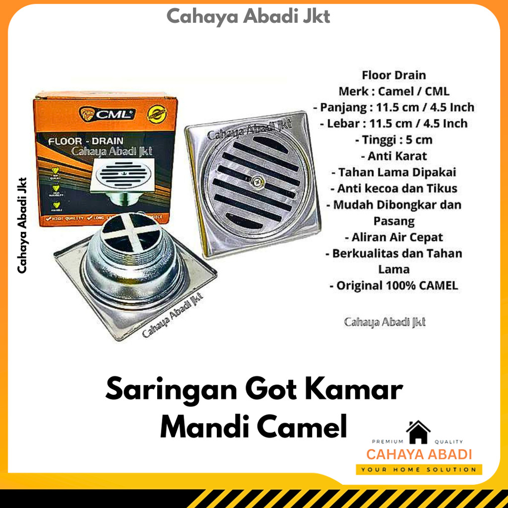 Saringan Got Kamar Mandi Camel / Floor Drain / Floordrain CML