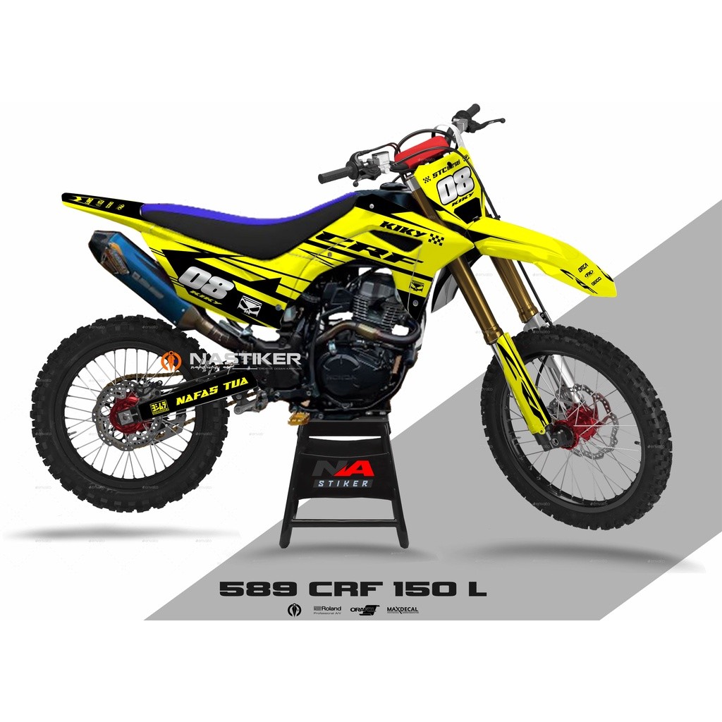 DECAL CRF 150L SUPERMOTO FULLBODY SIMPEL CRF-589